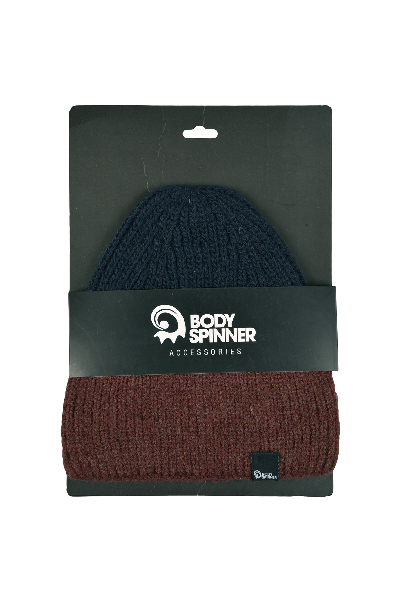 کلاه بافت دو رنگ