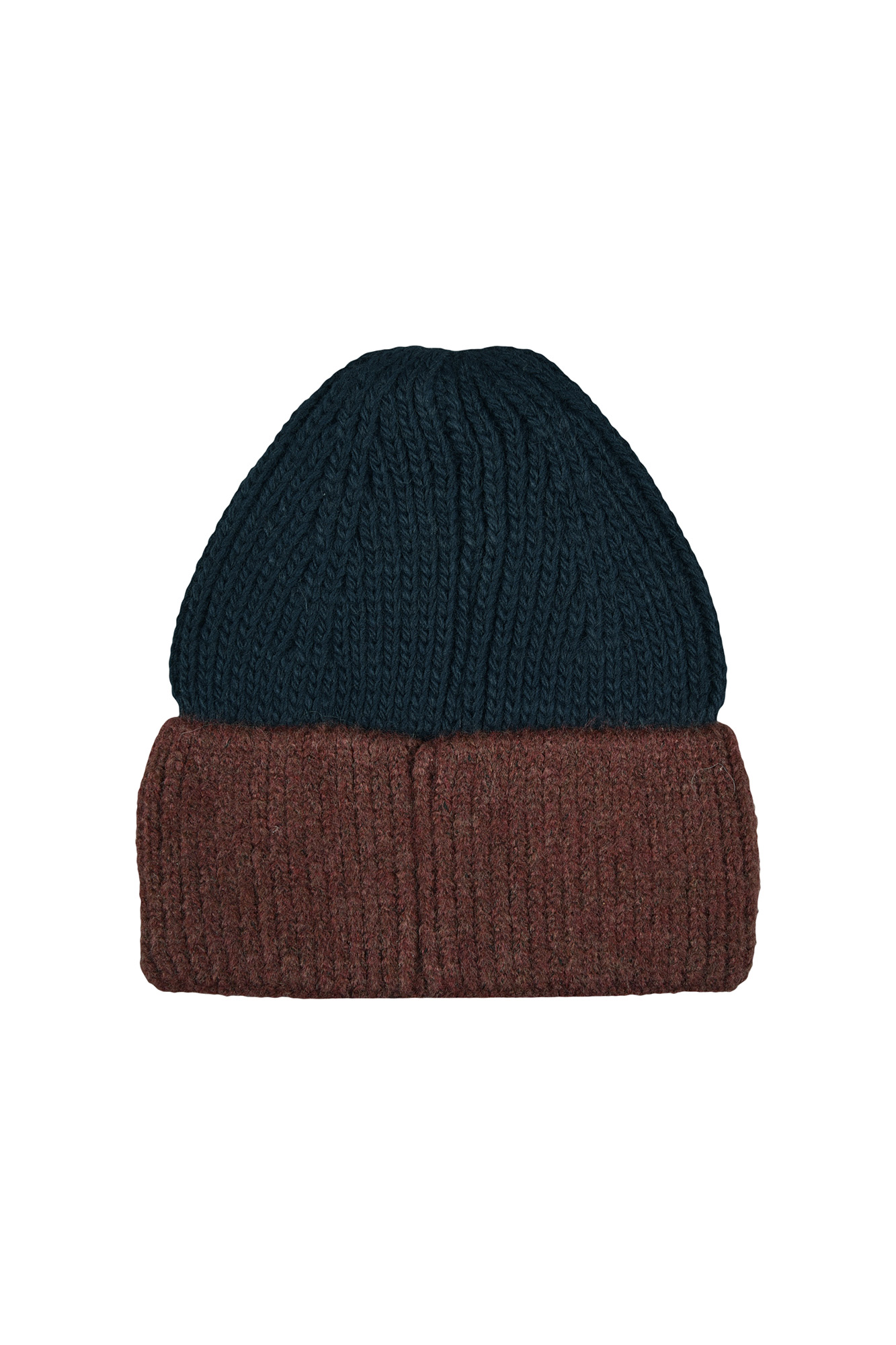 کلاه بافت دو رنگ