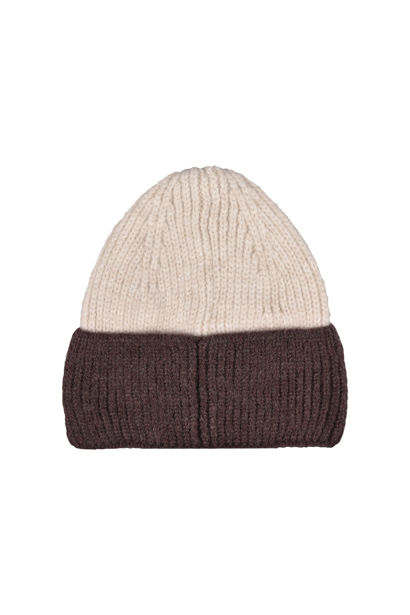 کلاه بافت دو رنگ