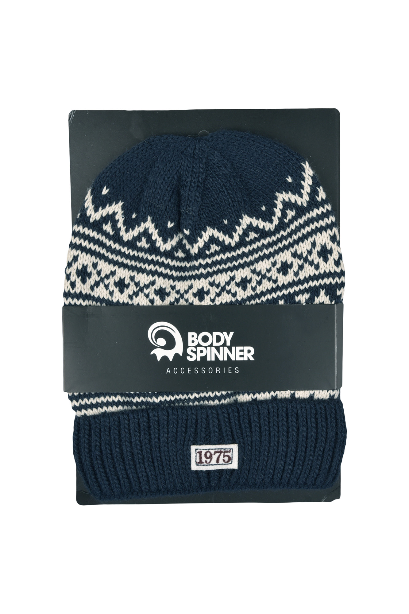 کلاه بافت ژاکارد لبه دار