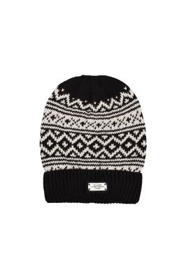 کلاه بافت ژاکارد لبه دار