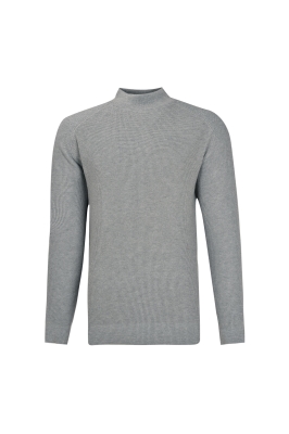 بافت آستین رگلان یقه ایستاده