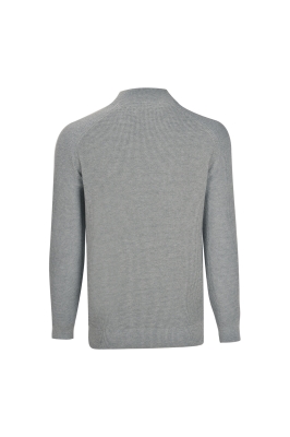 بافت آستین رگلان یقه ایستاده