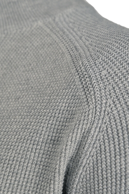 بافت آستین رگلان یقه ایستاده