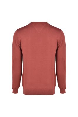 بافت یقه گرد ساده