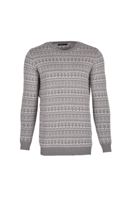 بافت ژاکارد یقه گرد