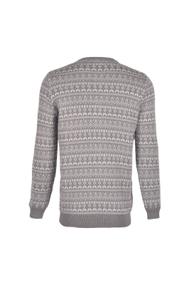 بافت ژاکارد یقه گرد