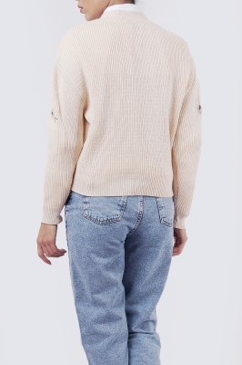 ژاکت بافت گلدوزی دار