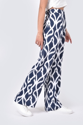 شلوار واید پارچه ای