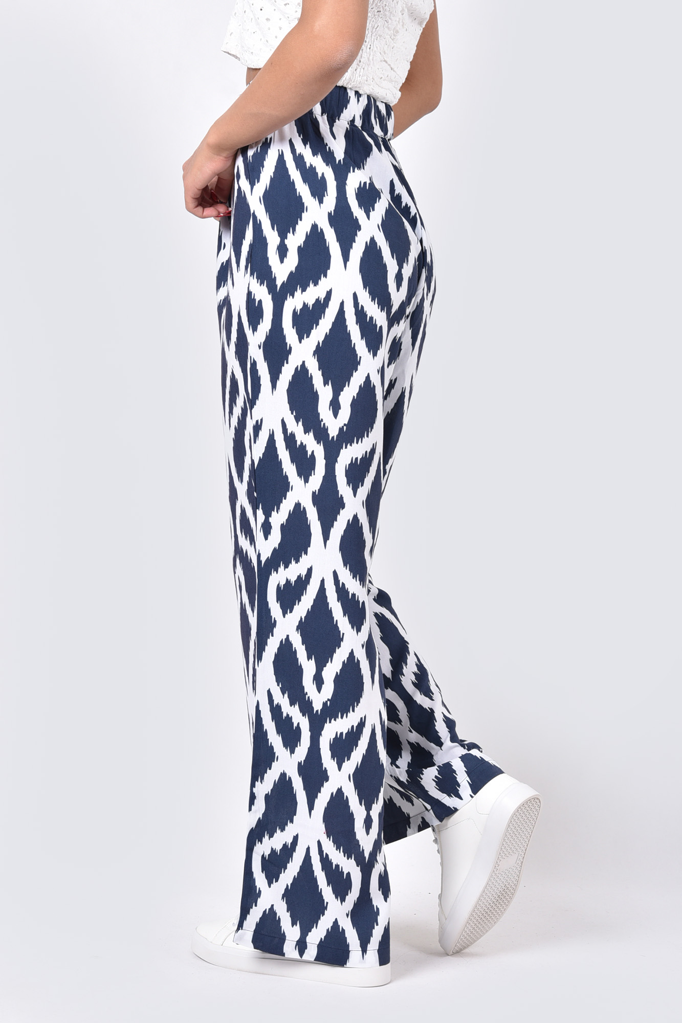 شلوار واید پارچه ای