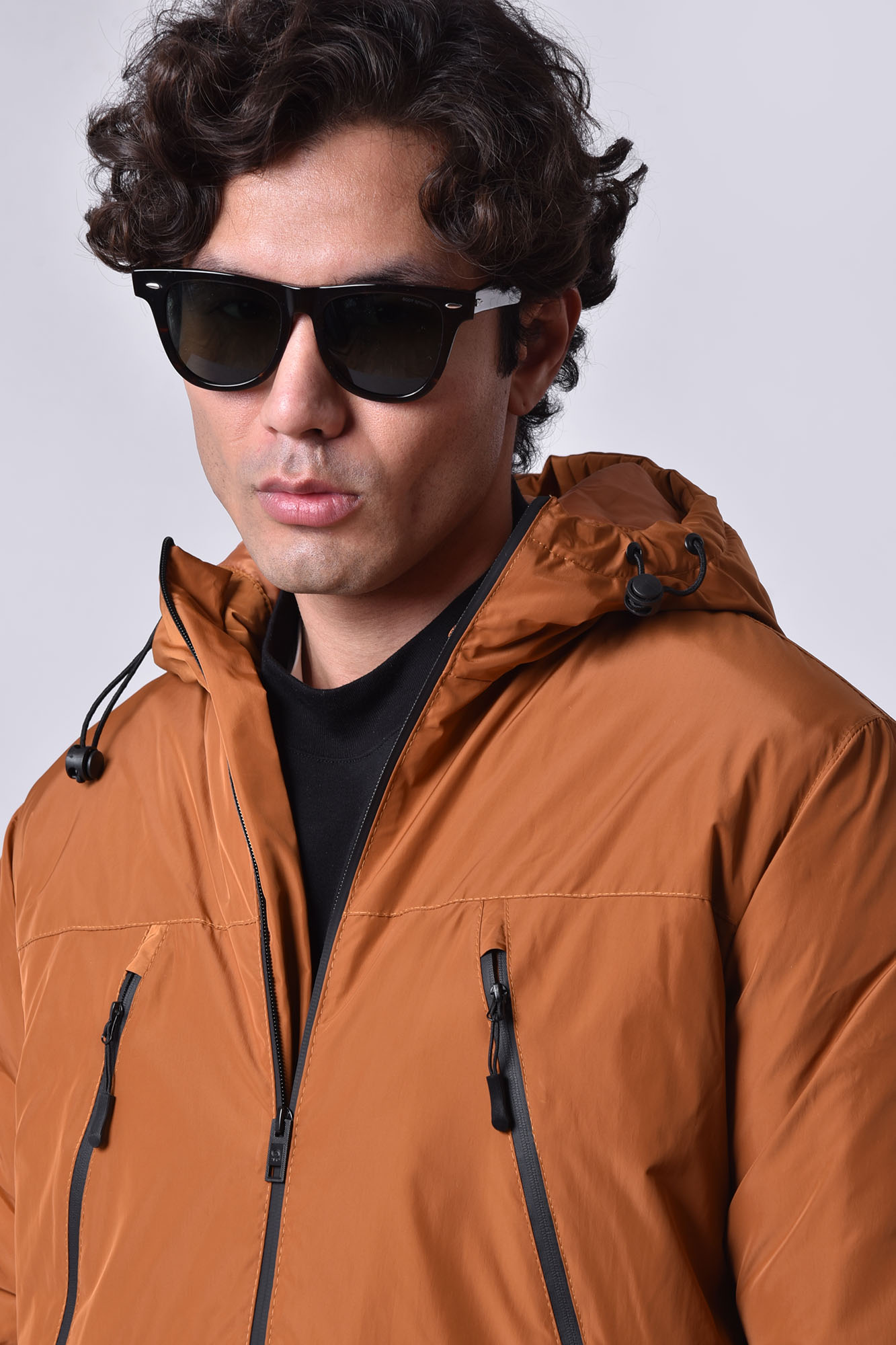 کاپشن کوتاه ساده مردانه