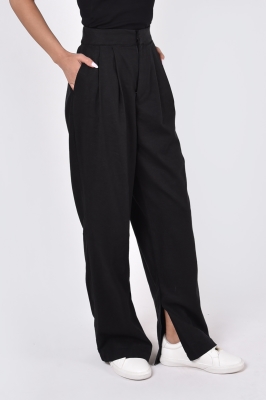 شلوار لینن پیلی دار