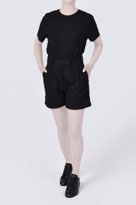 شلوارک پشمی پیلی دار