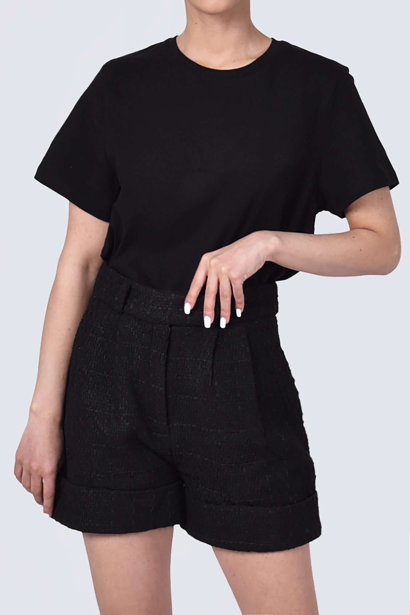 شلوارک پشمی پیلی دار