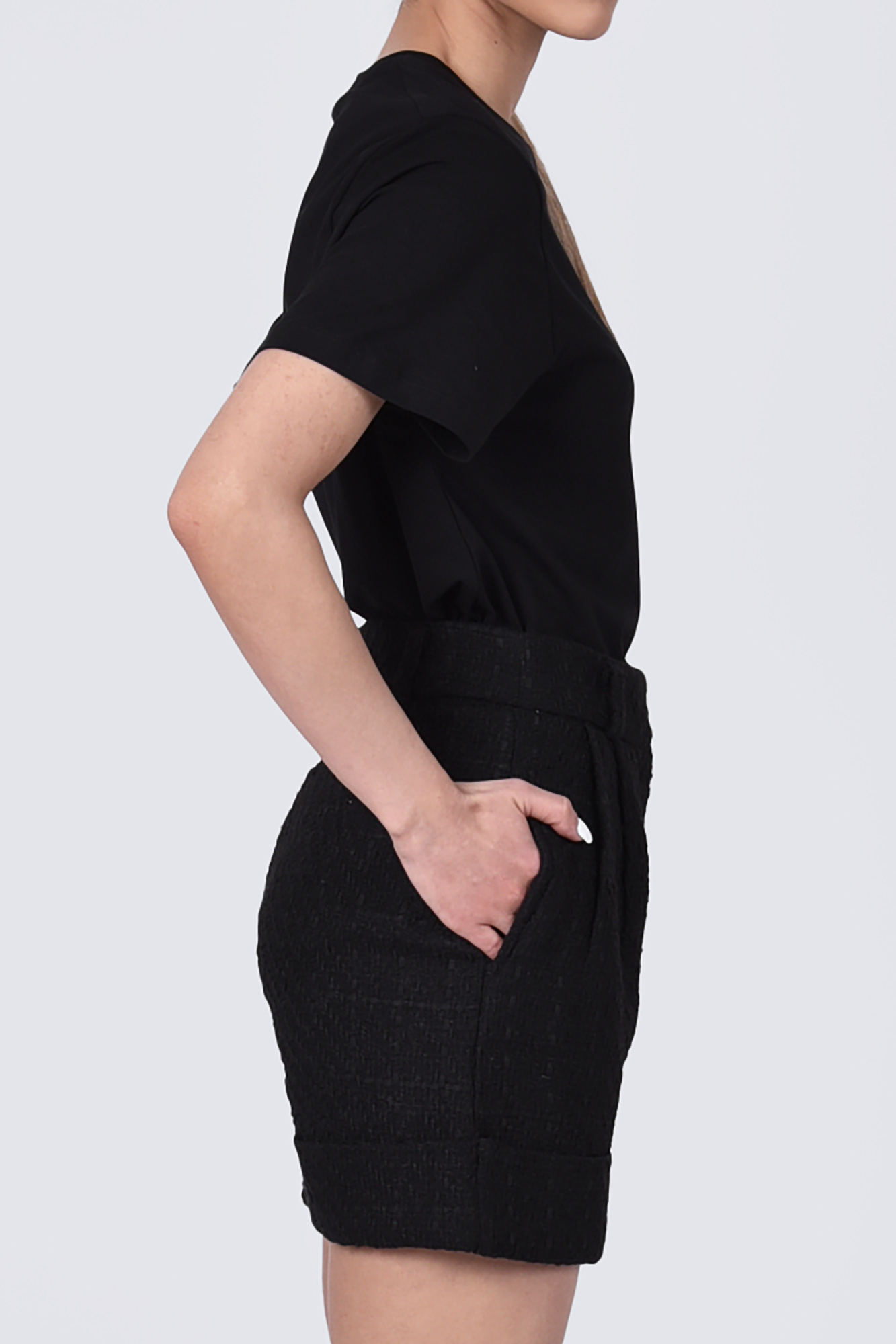 شلوارک پشمی پیلی دار