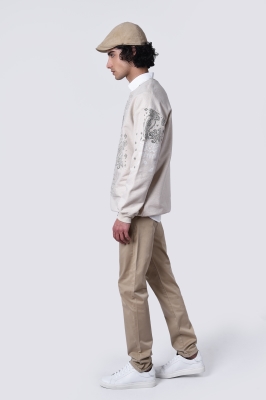 تیشرت آستین بلند دورس چاپی