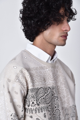 تیشرت آستین بلند دورس چاپی