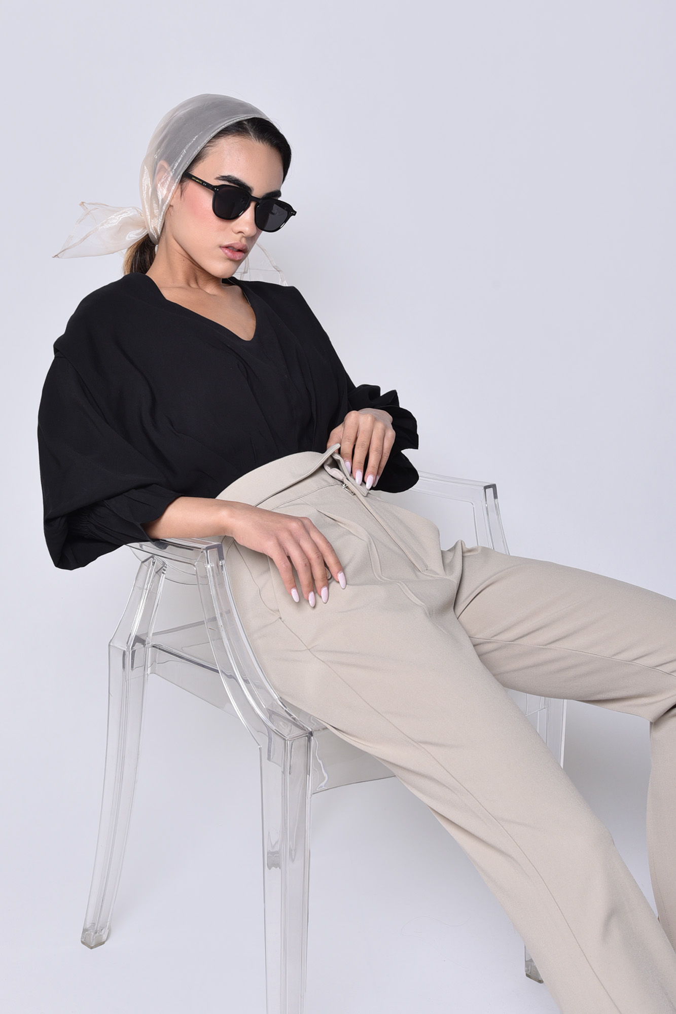 شلوار  پارچه ای بوت کات