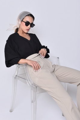 شلوار  پارچه ای بوت کات