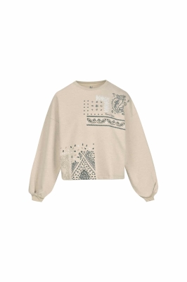 تیشرت آستین بلند دورس چاپی