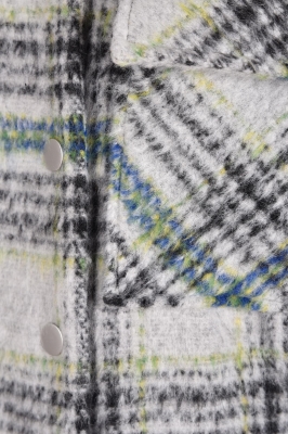 اورشرت پشمی چهارخانه کلاه دار