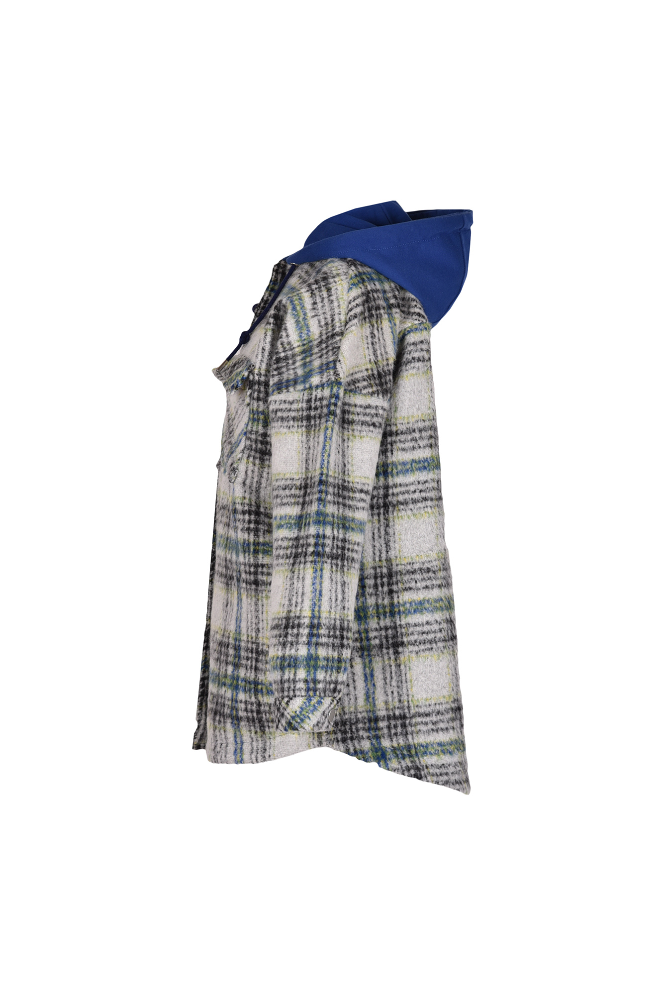 اورشرت پشمی چهارخانه کلاه دار