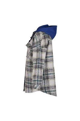 اورشرت پشمی چهارخانه کلاه دار