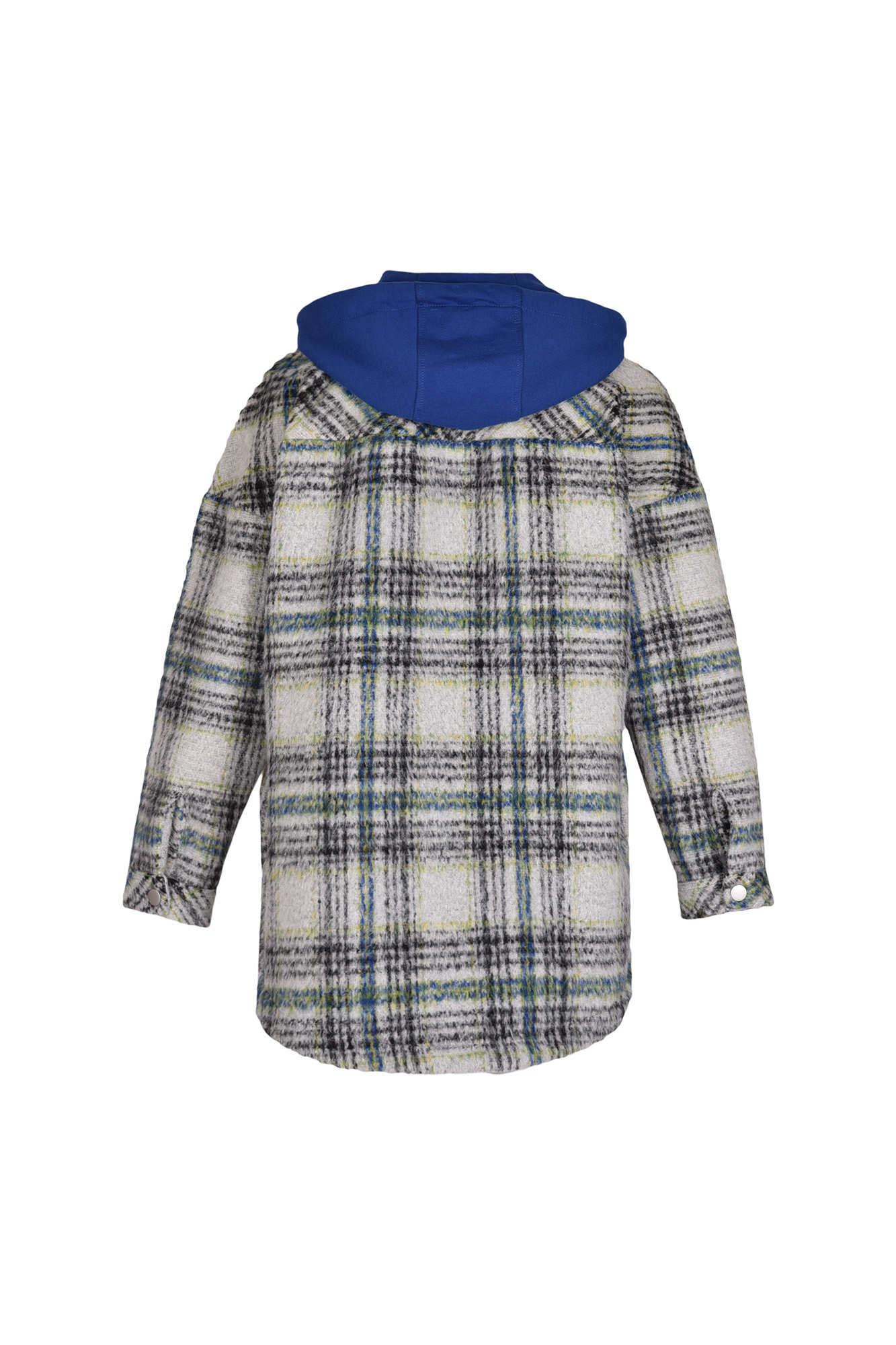 اورشرت پشمی چهارخانه کلاه دار