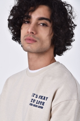 تیشرت آستین بلند چاپ دار