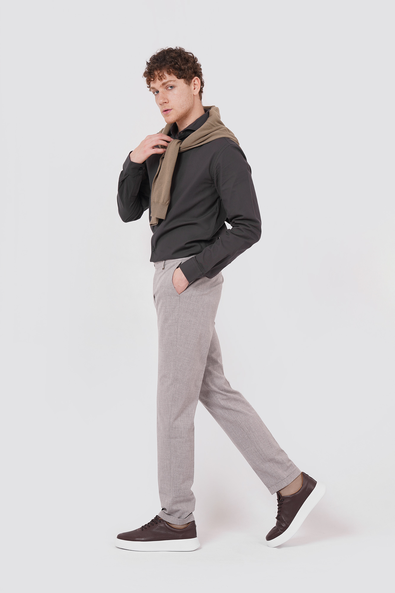 پیراهن آستین بلند اسلیم فیت