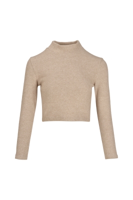 تیشرت آستین بلند اسلیم کراپ