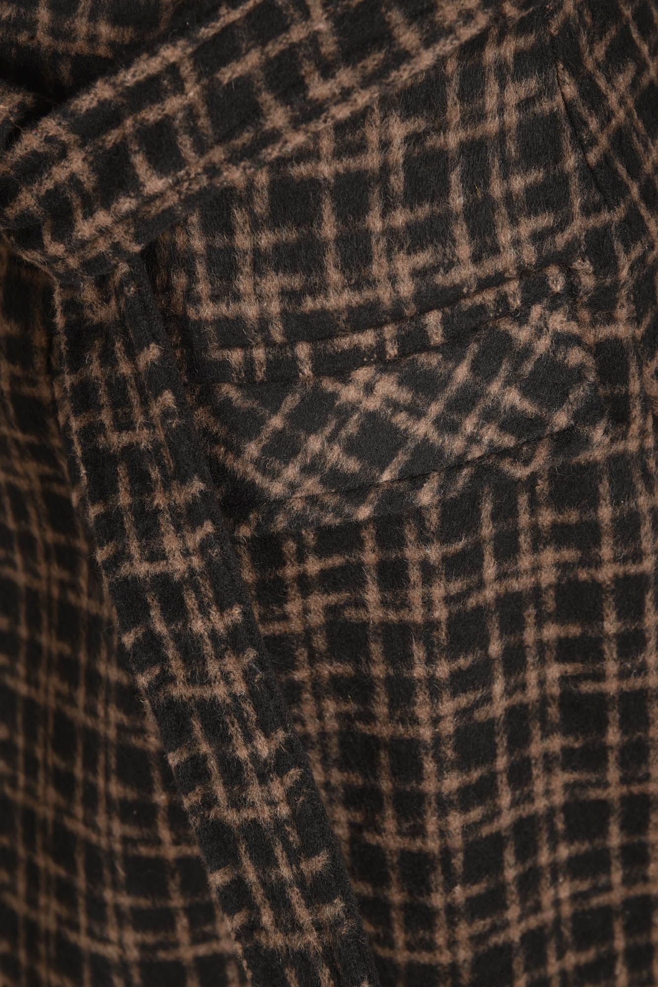 دامن پشمی پیلی دار چهار خانه