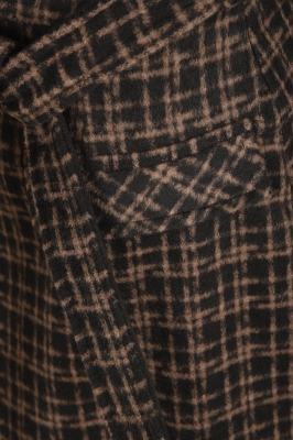 دامن پشمی پیلی دار چهار خانه