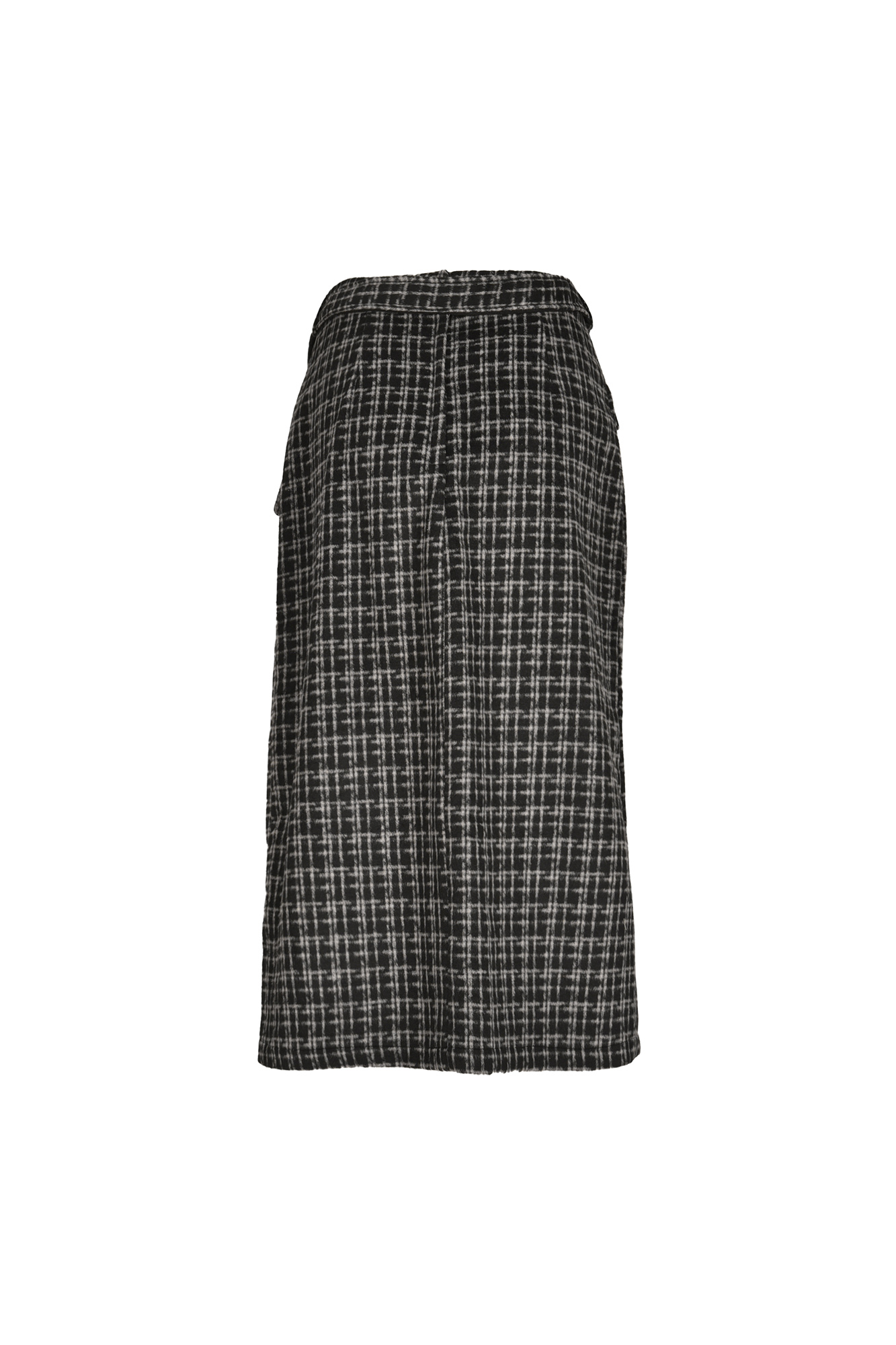 دامن پشمی پیلی دار چهار خانه