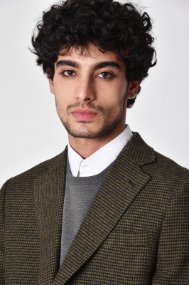 کت پشمی چهارخانه