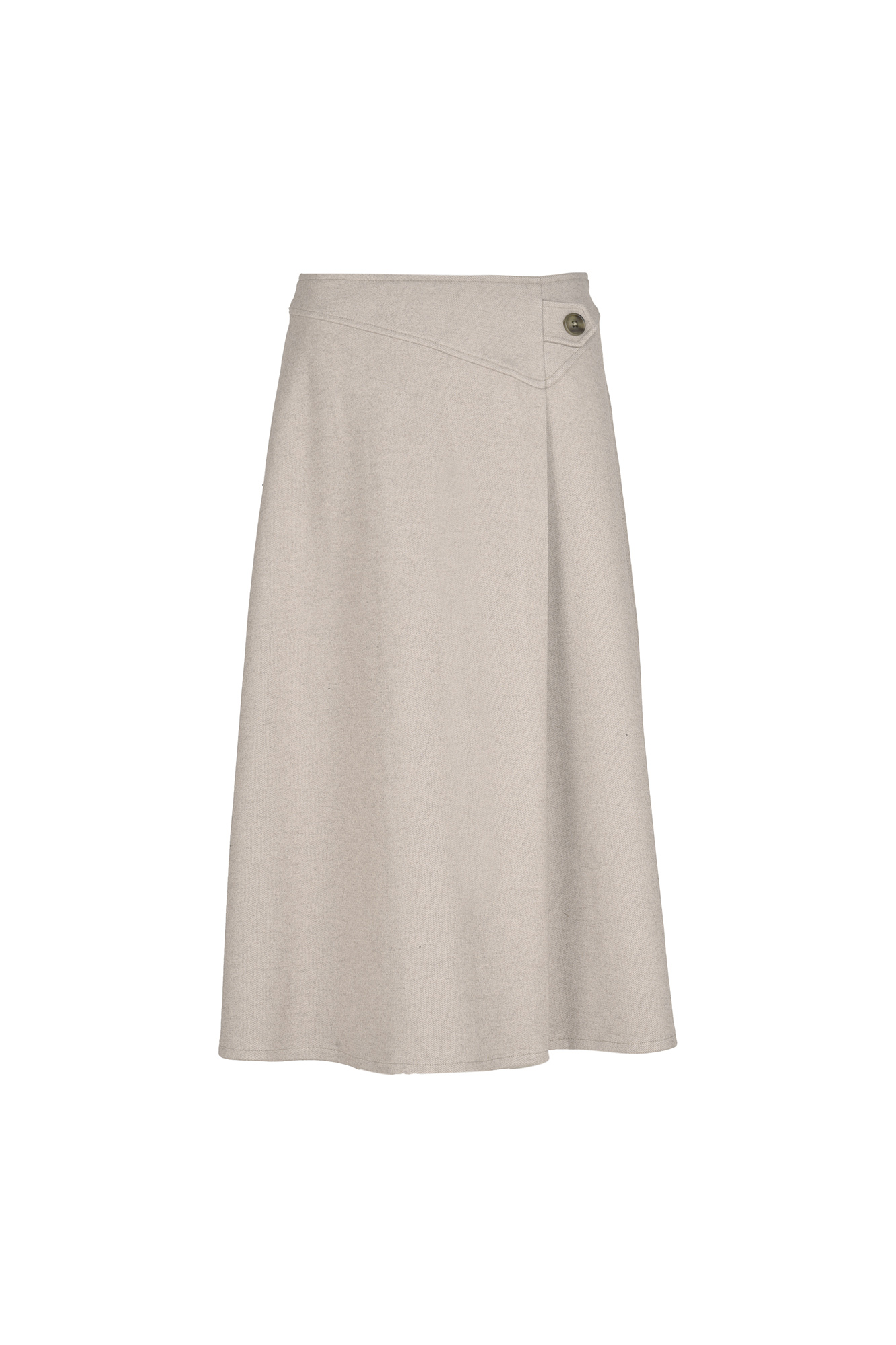 دامن بلند پشمی پیلی دار