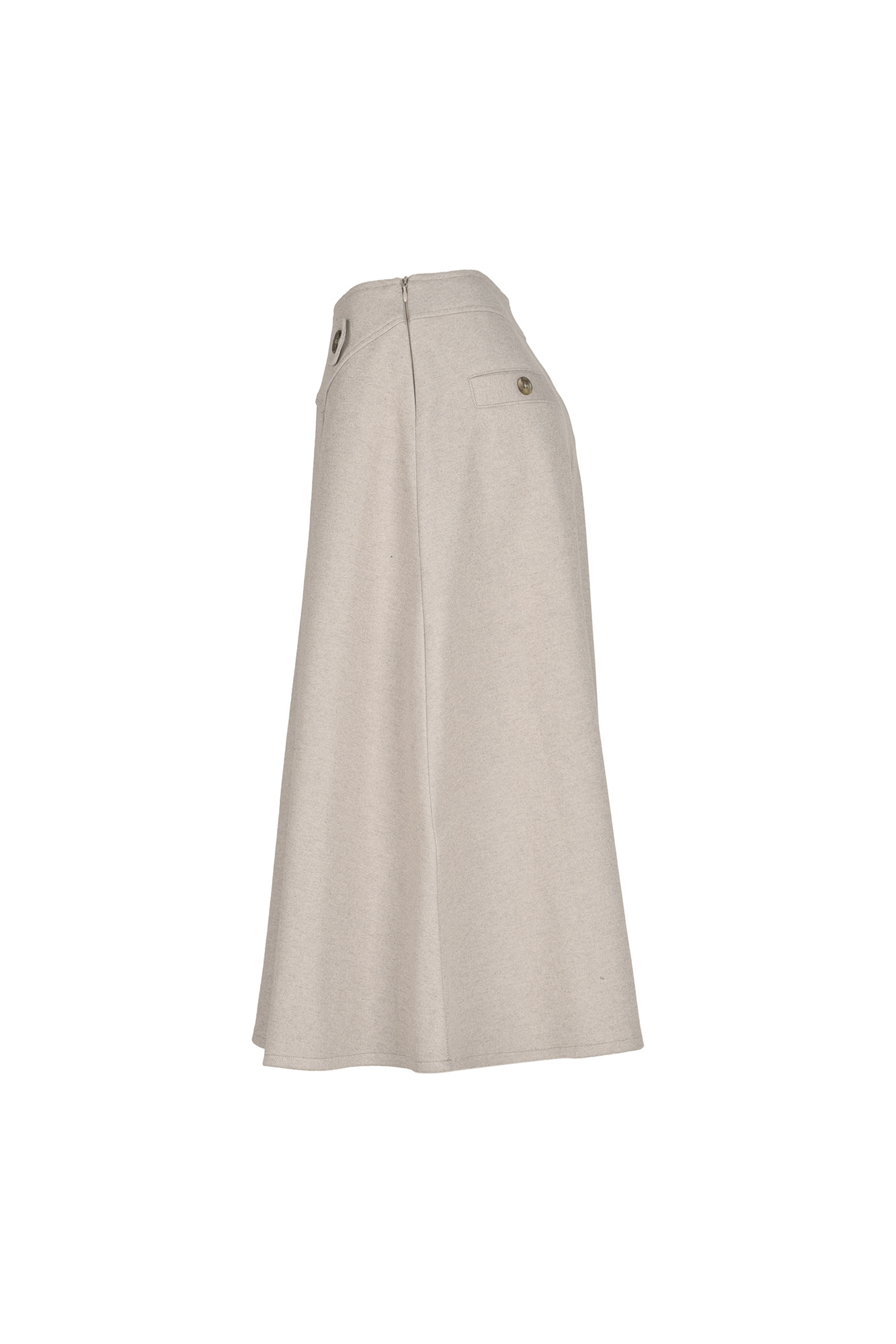 دامن بلند پشمی پیلی دار