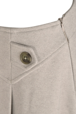 دامن بلند پشمی پیلی دار