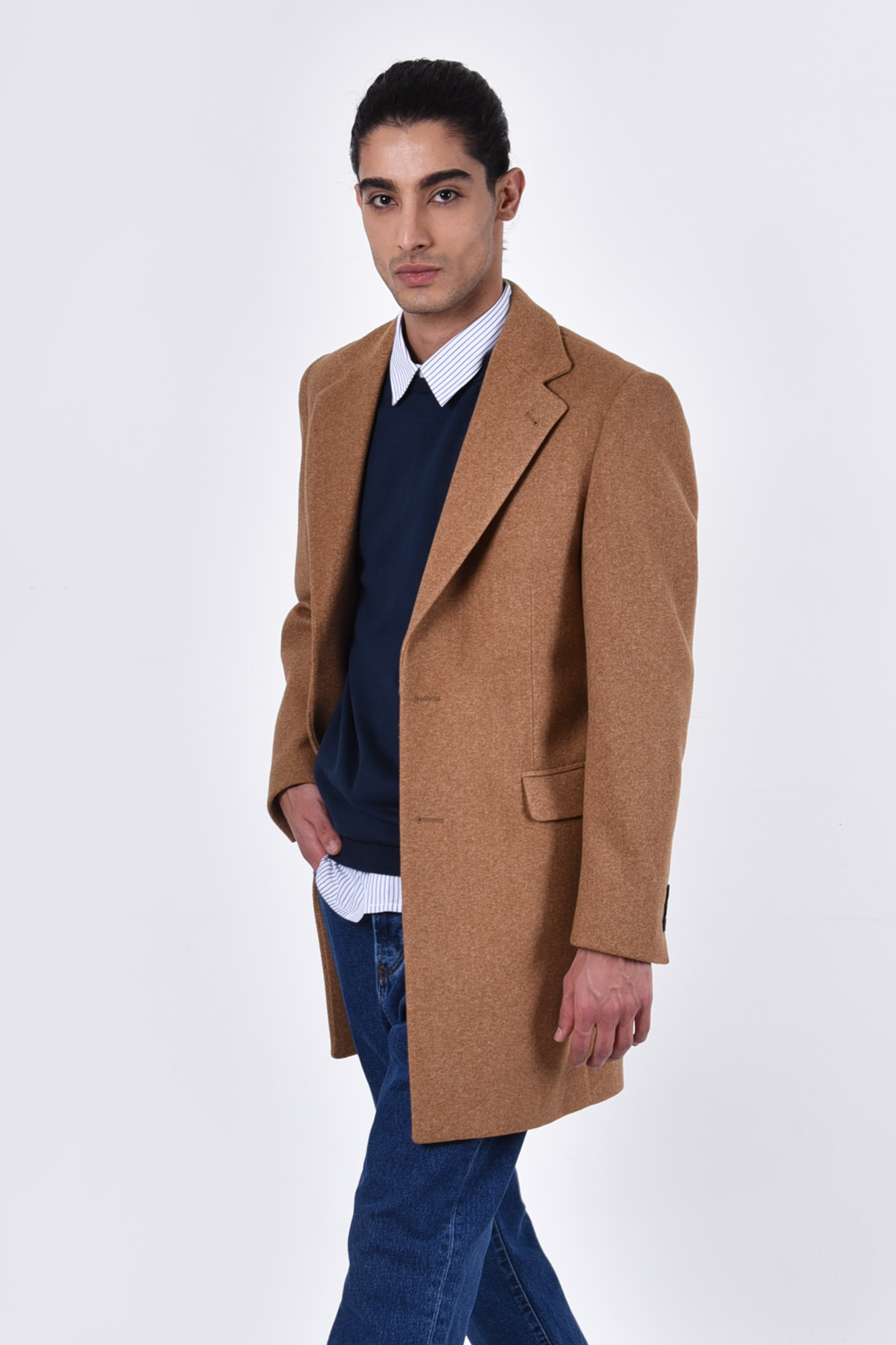 پالتو یقه انگلیسی پشمی