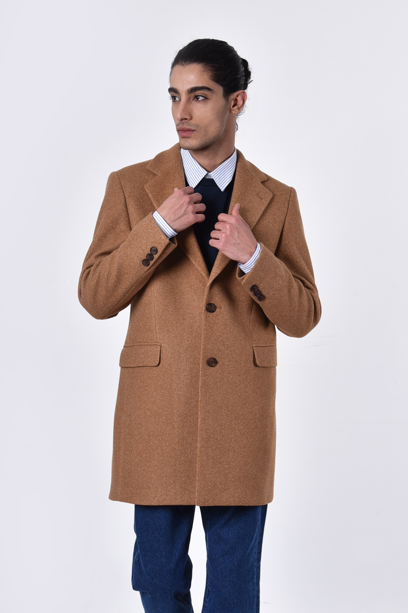 پالتو یقه انگلیسی پشمی