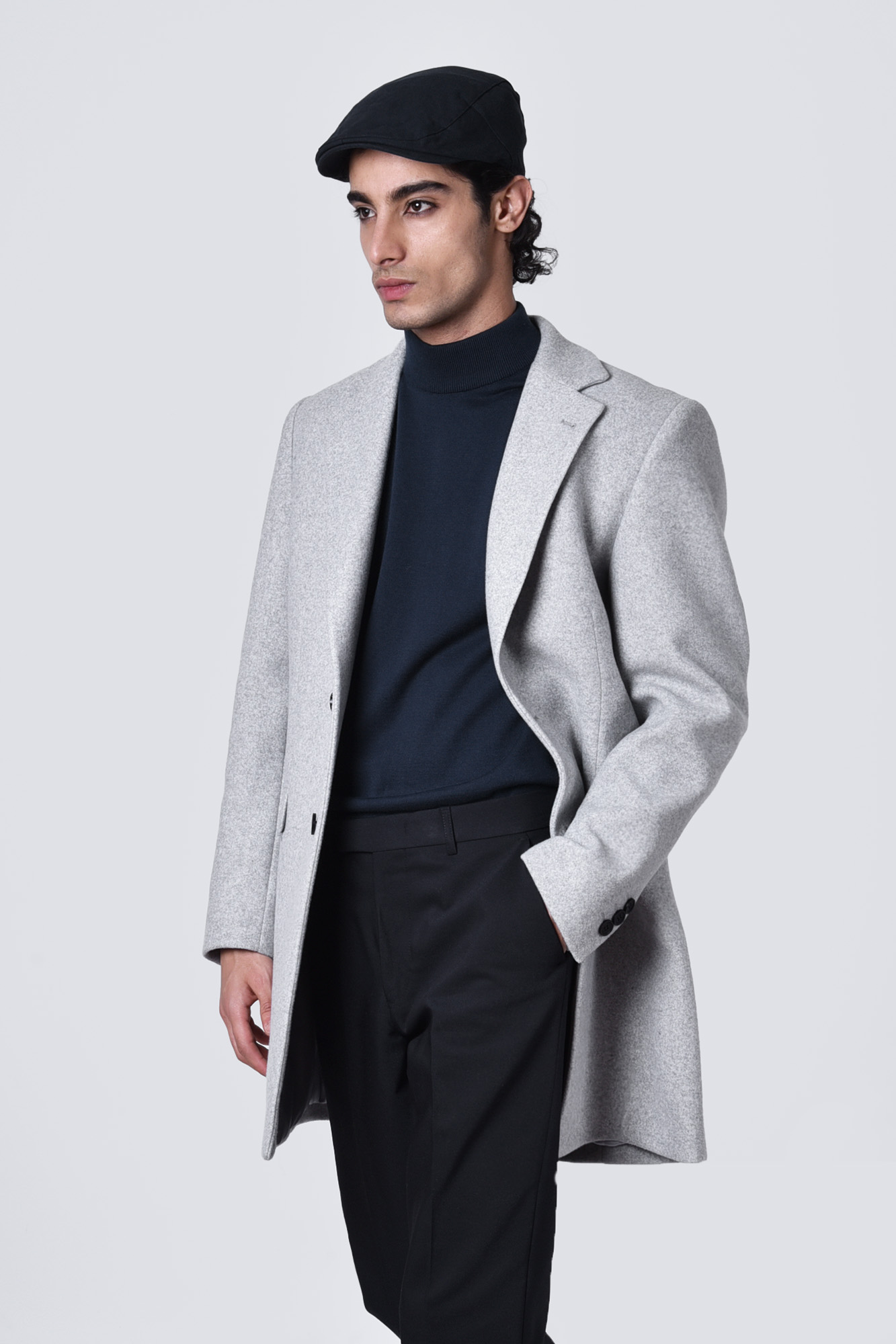 پالتو یقه انگلیسی پشمی