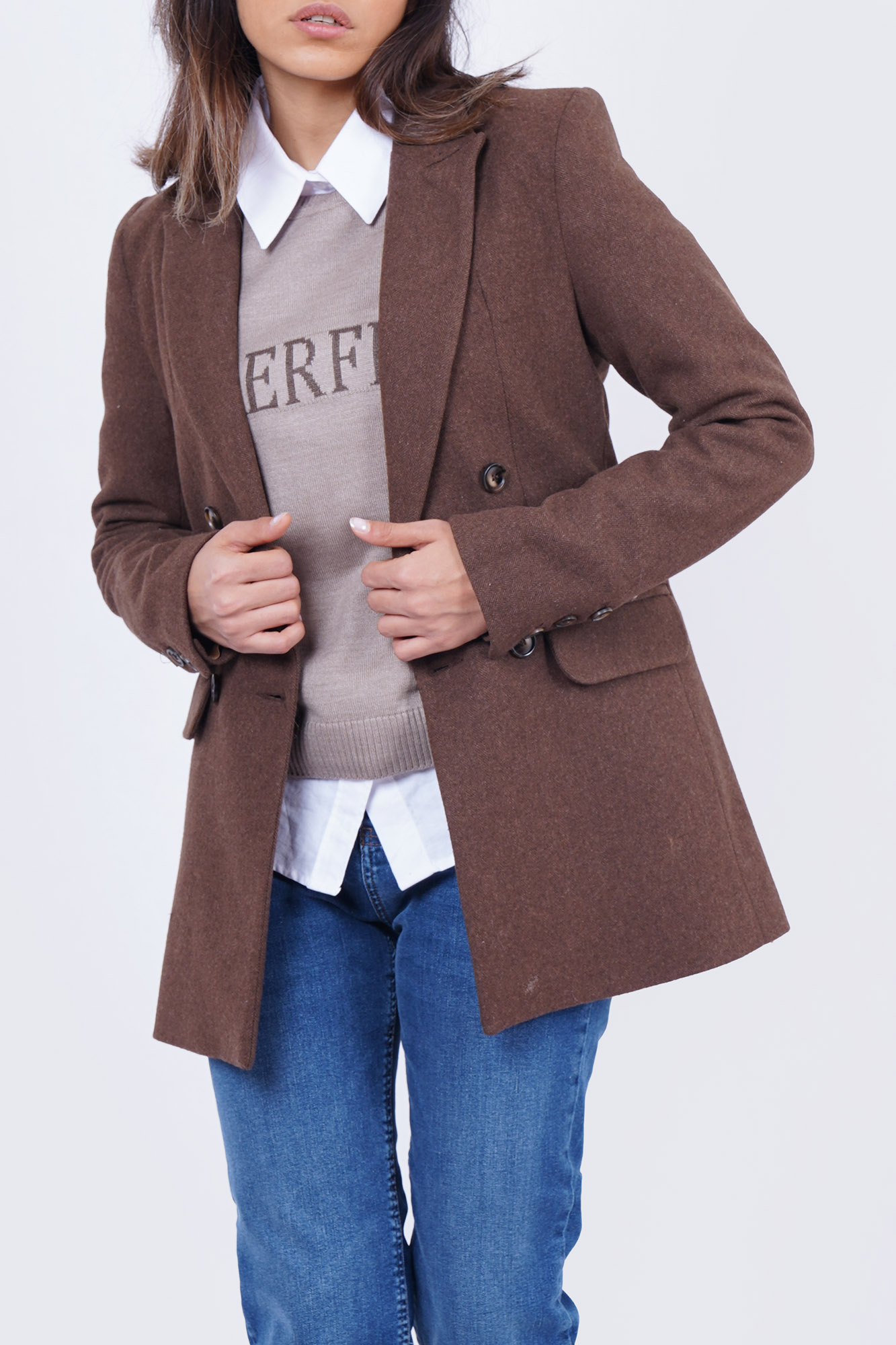 کت بلیزر پشمی جناقی