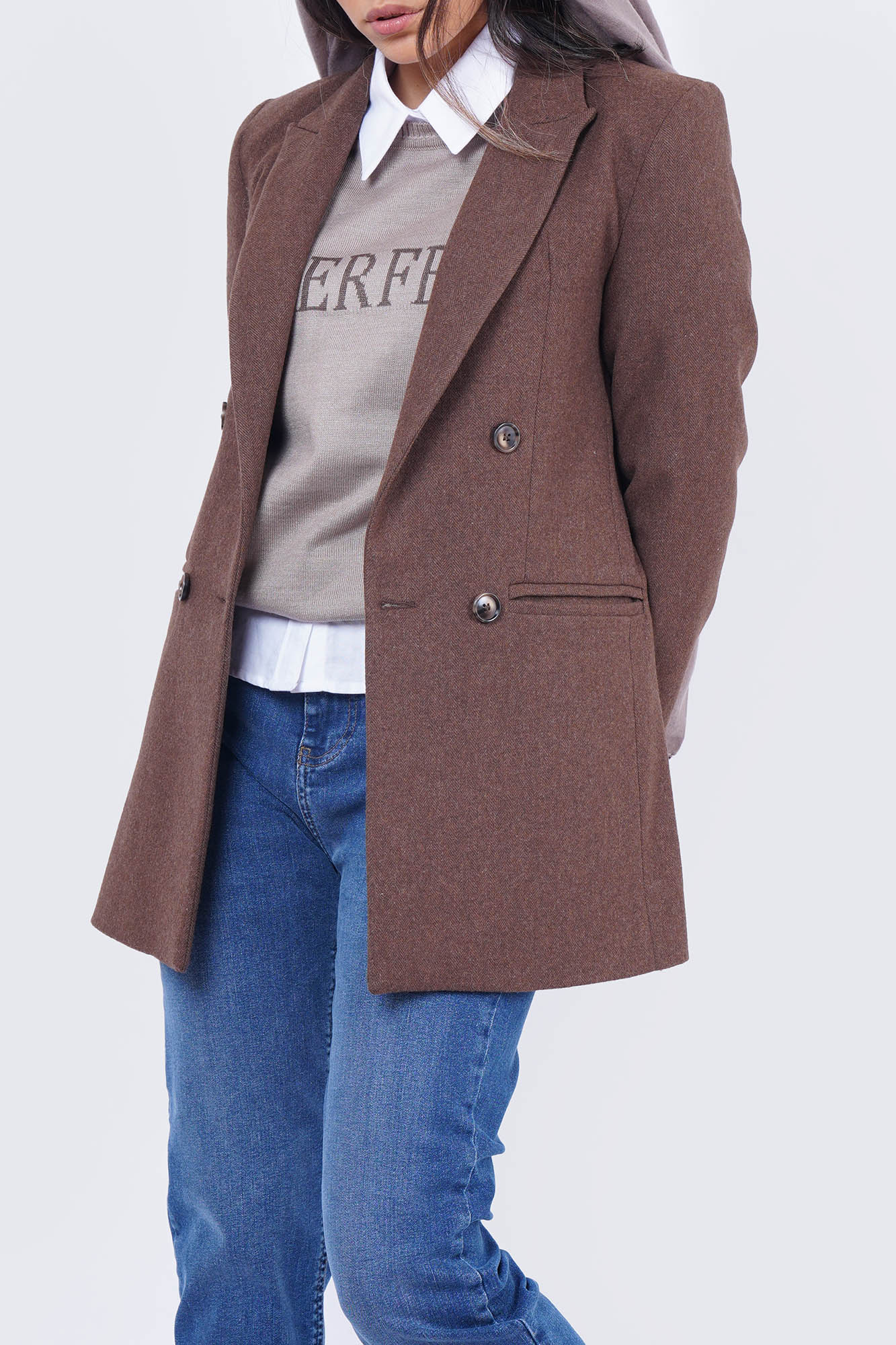 کت بلیزر پشمی جناقی