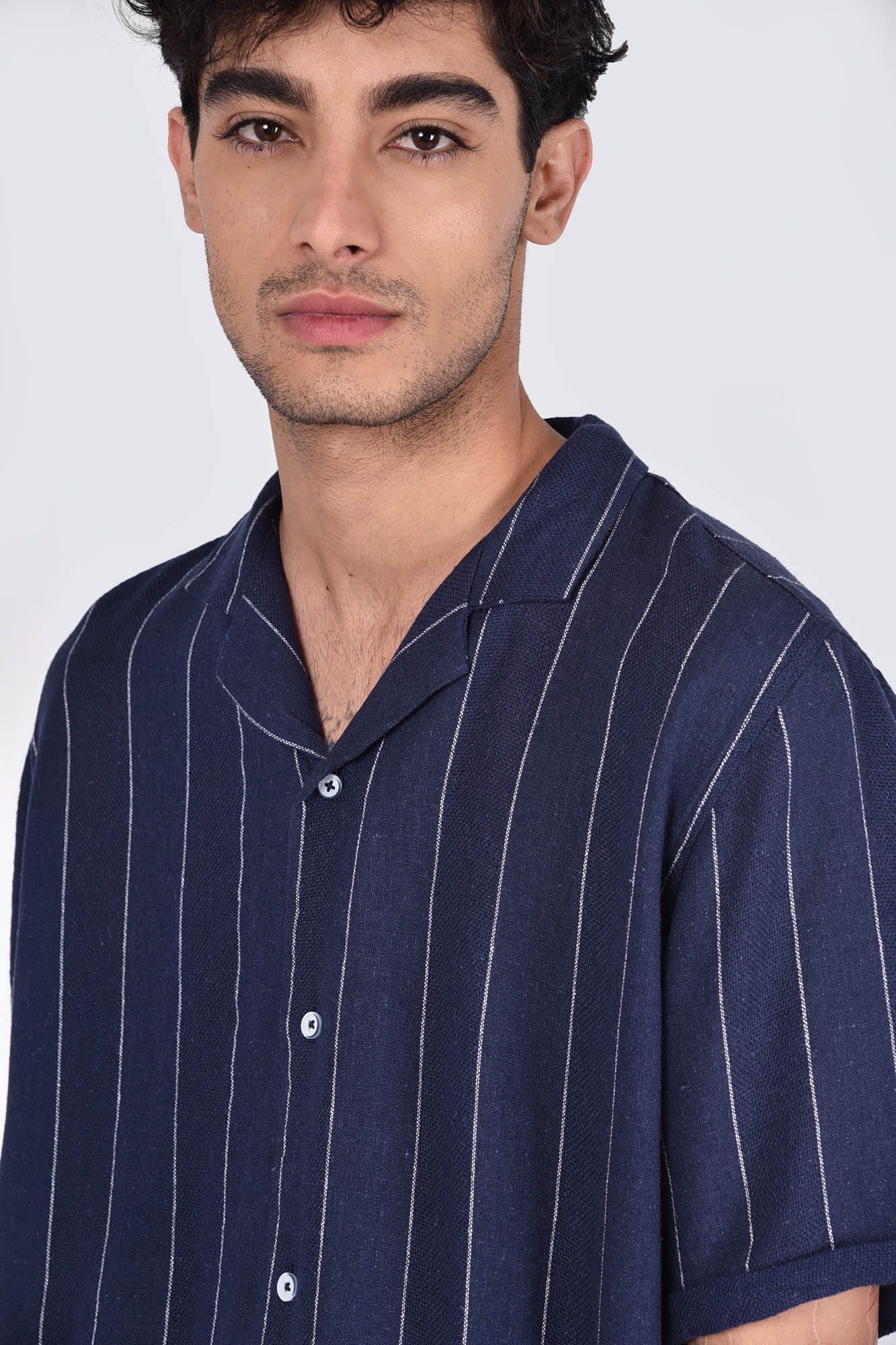 پیراهن آستین کوتاه راه راه