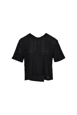 تیشرت آستین کوتاه پشت گره دار