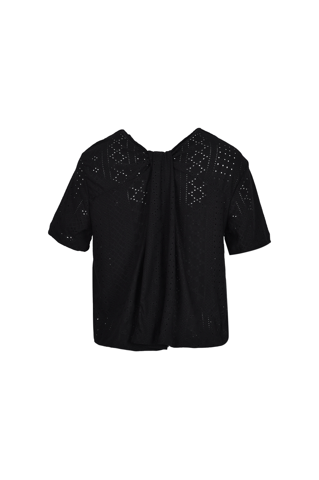 تیشرت آستین کوتاه پشت گره دار