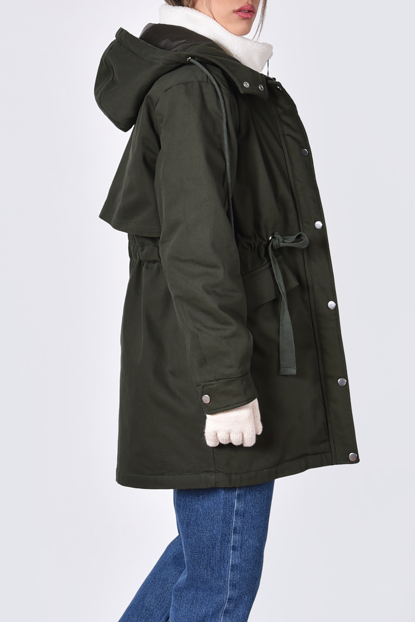 پارکا کتان ترکیبی با تدی