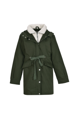 پارکا کتان ترکیبی با تدی