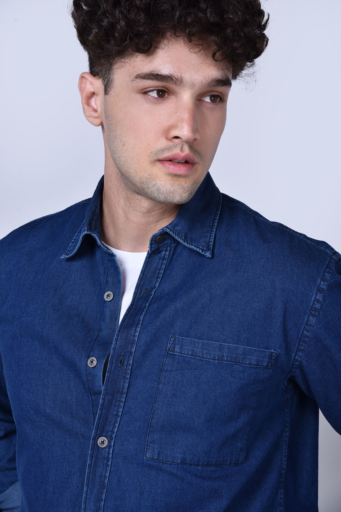 پیراهن آستین بلند ساده مردانه