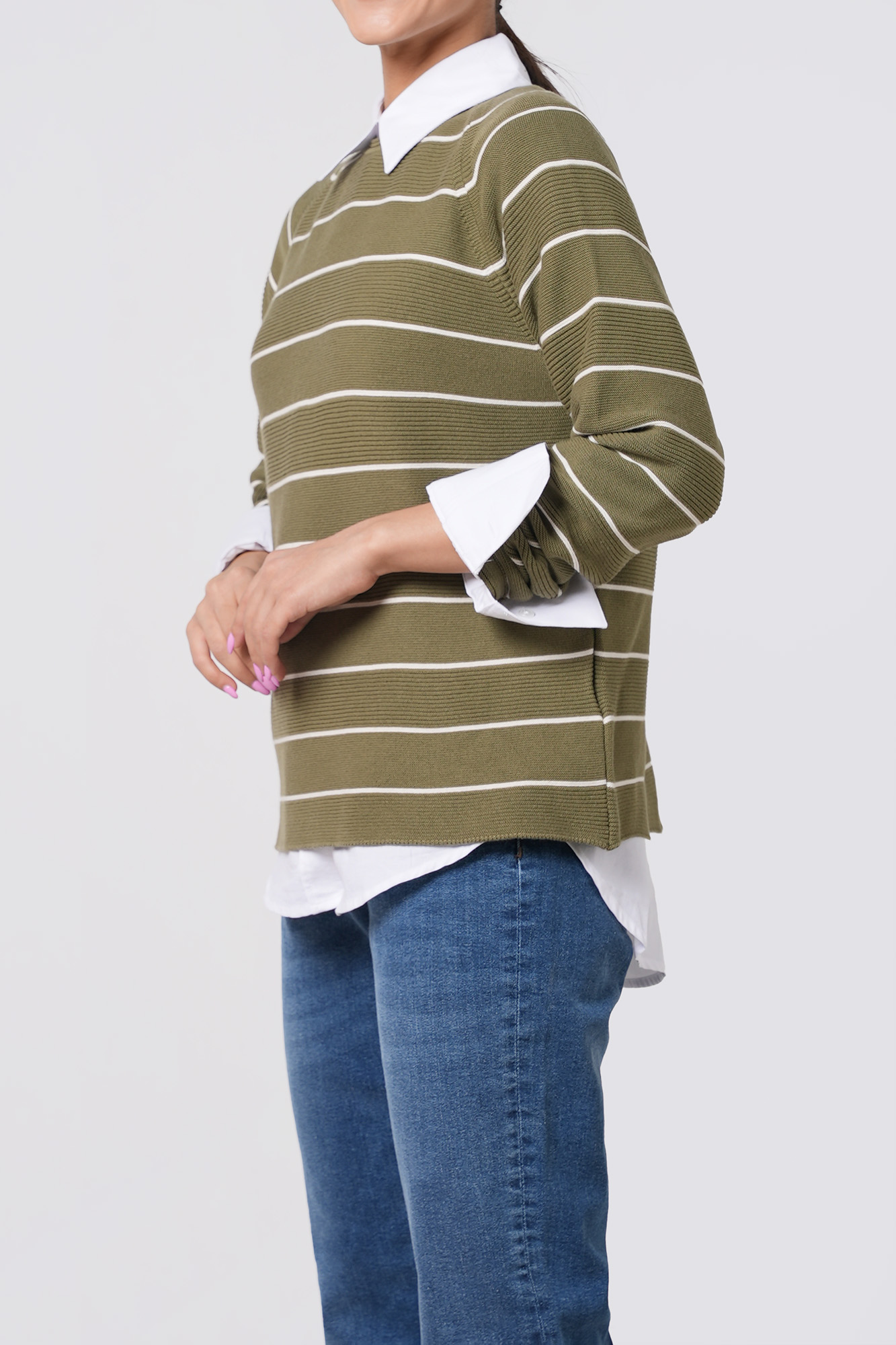 بافت آستین بلند رینگر زنانه